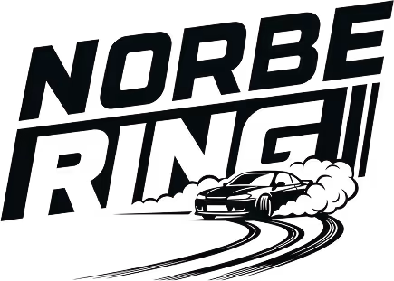 orbe Ring drift track logo with car symbol.